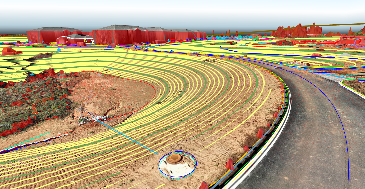 Entrance road CAD model